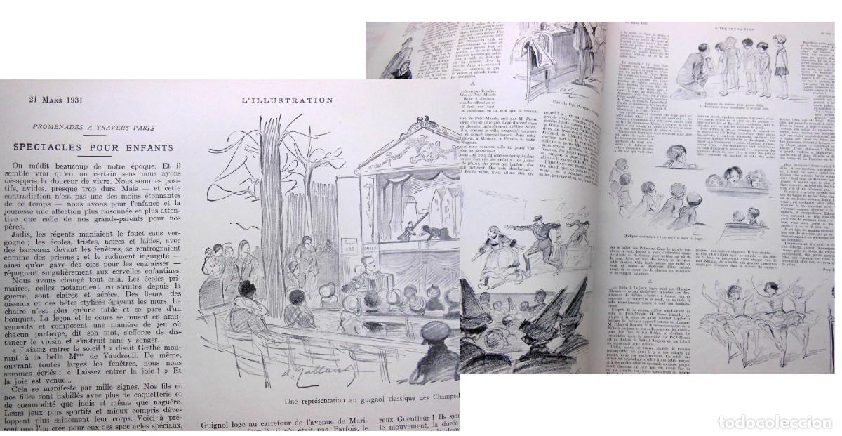 Collezionismo di Riviste e Giornali: SPECTACLES POUR ENFANTS. 1931. L'Illustration. Paul-Emile DADILHAC
