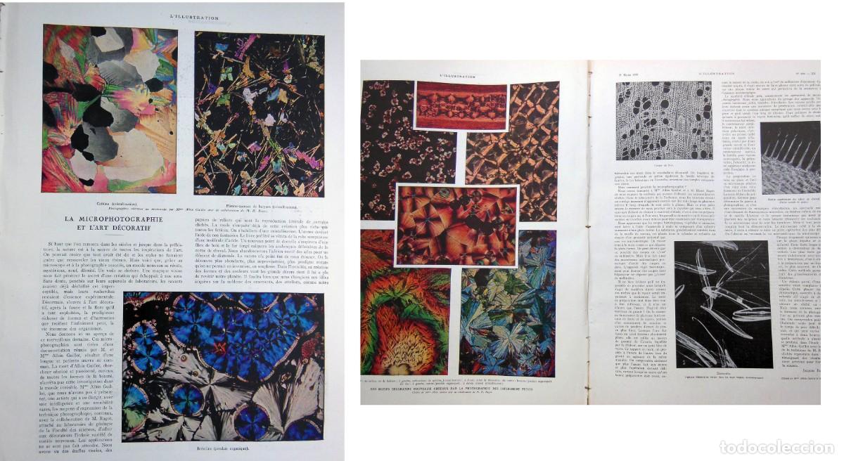 Coleccionismo de Revistas y Peri&oacute;dicos: LA MICROPHOTOGRAPHIE ET L'ART D&Eacute;CORATIF. 1931. L'Illustration. Jacques BASCHET