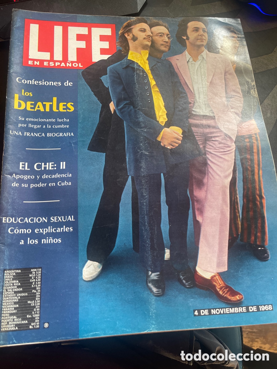 Coleccionismo de revistas y peri&oacute;dicos: LIFE EN ESPA&Ntilde;OL. N&ordm; 10. VOL. 32. CONFESIONES DE LOS BEATLES. 4 NOVIEMBRE 1968