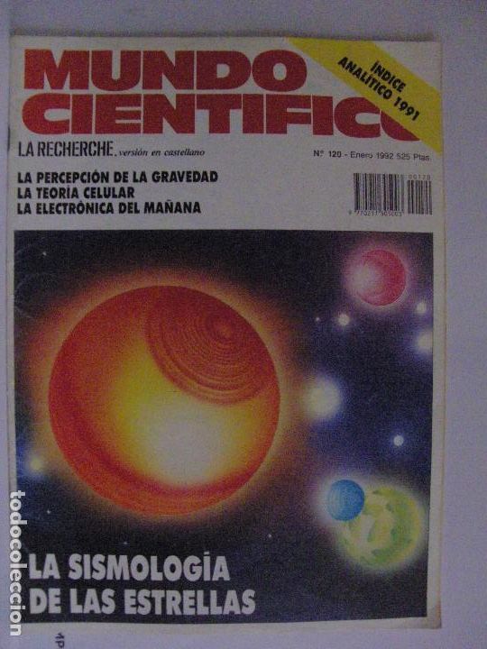 Collection Magazines and Newspapers: MUNDO CIENTIFICO n&ordm; 120 - Enero 1992 - LA SISMOLOGIA DE LAS ESTRELLAS