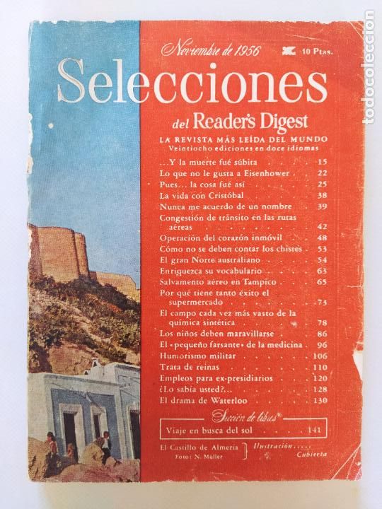 Coleccionismo de Revistas y Peri&oacute;dicos: SELECCIONES DEL READER'S DIGEST N&ordm; 192 - NOVIEMBRE DE 1956 (299)