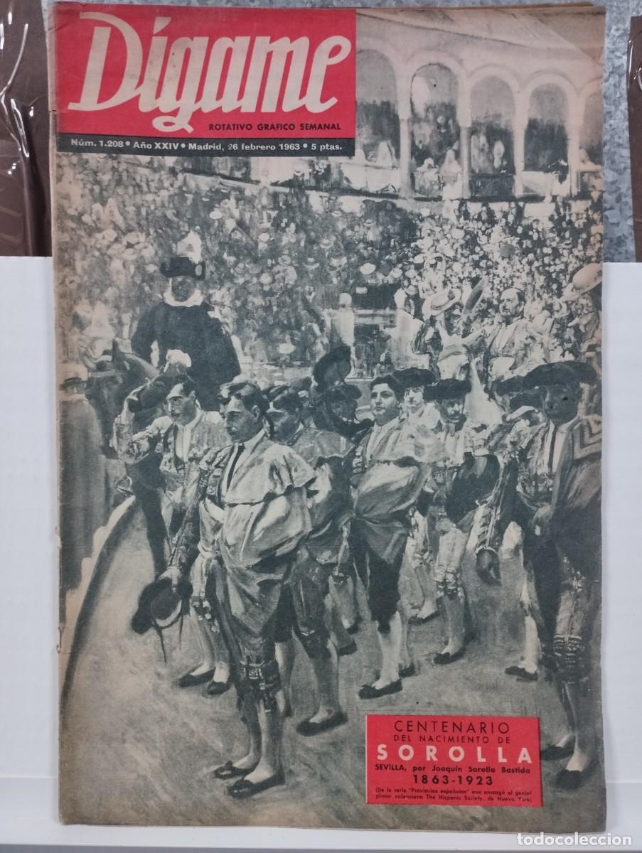 Collezionismo di Riviste e Giornali: REVISTA DIGAME A&Ntilde;O 1963 CENTENARIO SOROLLA ALCOY ALARCON TURBALLOS LINARES DEL ARROYO JUAN ORDU&Ntilde;A