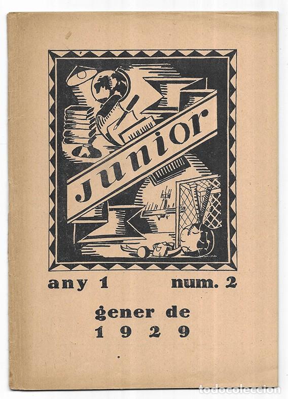 Coleccionismo de Revistas y Peri&oacute;dicos: Junior n&ordm; 2 Revista portaveu dels alumnes de la M&uacute;tua Escolar Banquerna. Gener de 1929