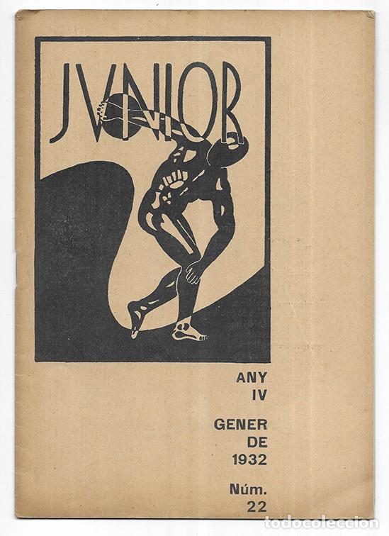 Coleccionismo de Revistas y Peri&oacute;dicos: Junior n&ordm; 22 Revista portaveu dels alumnes de la M&uacute;tua Escolar Banquerna. Gener de 1932
