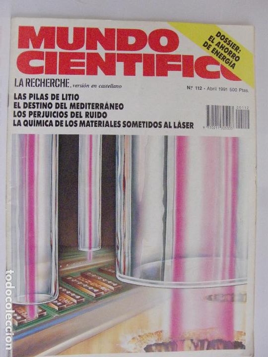 Collection Magazines and Newspapers: MUNDO CIENTIFICO n&ordm; 112 - Abril 1991 - LA QUIMICA DE LOS MATERIALES SOMETIDOS AL LASER