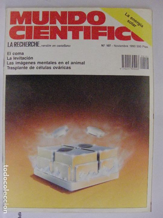 Collection Magazines and Newspapers: MUNDO CIENTIFICO n&ordm; 107 - Noviembre 1990 - LA LEVITACION MAGNETICA