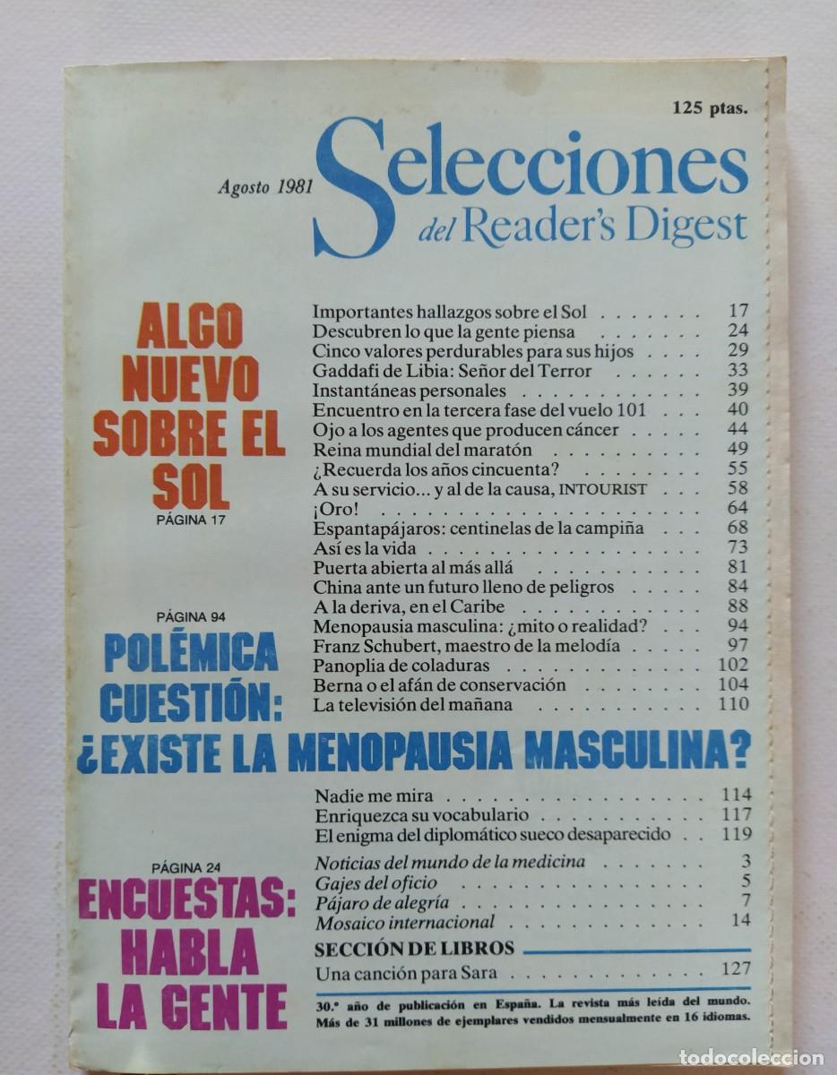 Collection Magazines and Newspapers: SELECCIONES DEL READER'S DIGEST N&ordm; 489 - MARZO DE 1981 (299)
