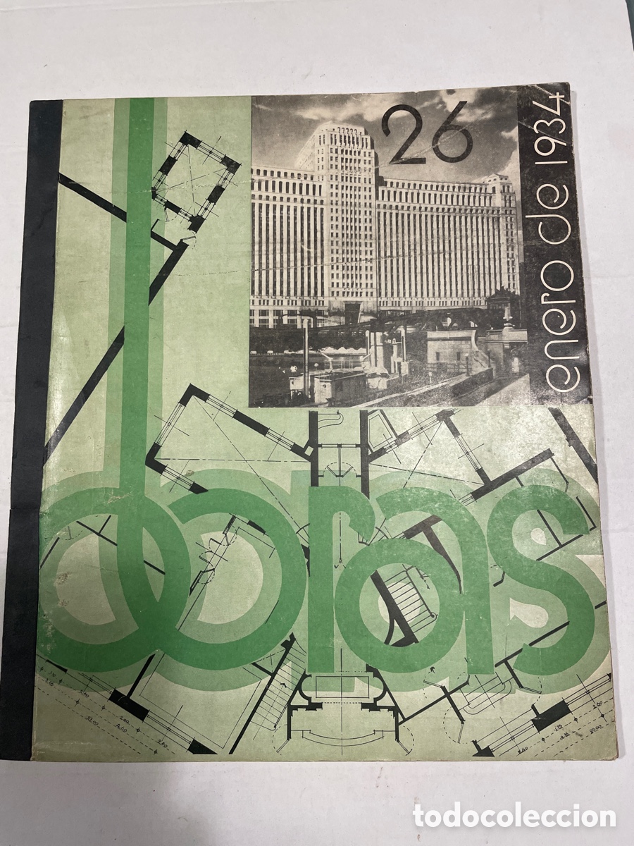 Coleccionismo de revistas y peri&oacute;dicos: (M73) REVISTA DE ARQUITECTURA - OBRAS N.26 ENERO DE 1934, MADRID , REVISTA DE CONSTRUCCI&Oacute;N
