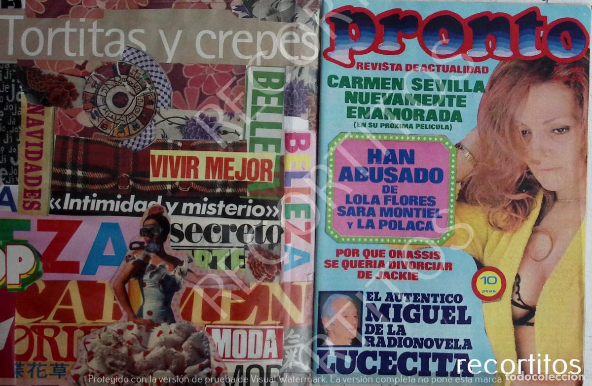 Coleccionismo de Revistas y Peri&oacute;dicos: CARMEN SEVILLA RECORTE PORTADA