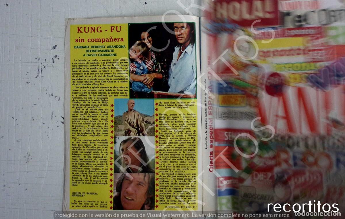 Coleccionismo de Revistas y Peri&oacute;dicos: david carradine kung fu