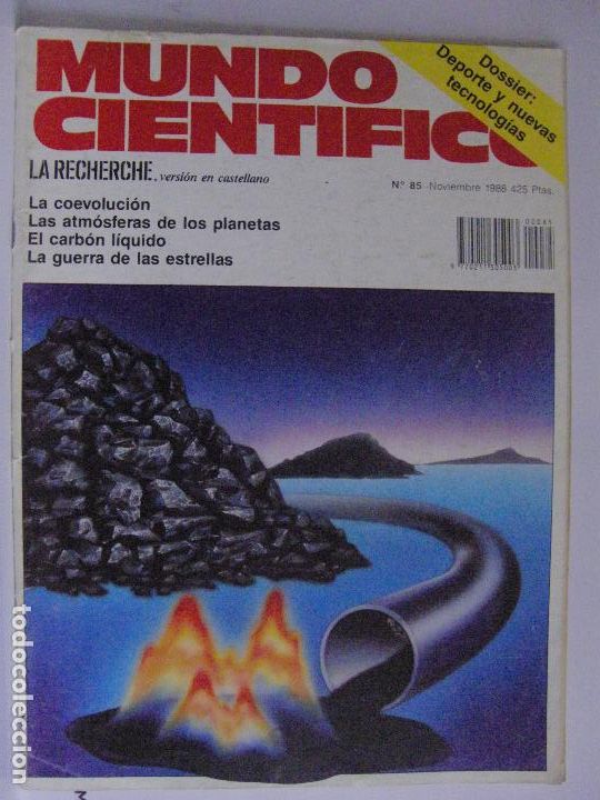 Collection Magazines and Newspapers: MUNDO CIENTIFICO n&ordm; 85 - Noviembre 1988 - EL CARBON LIQUIDO