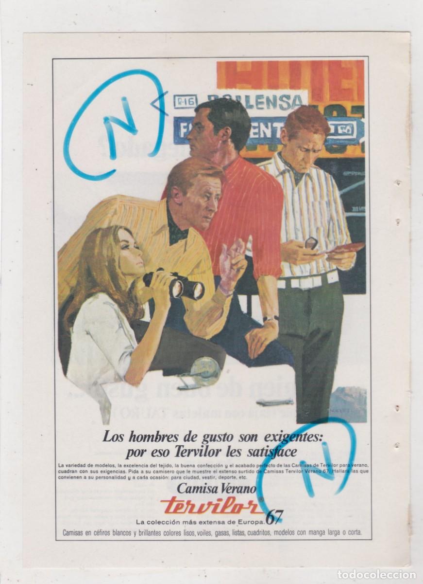 Coleccionismo de revistas y peri&oacute;dicos: PUBLICIDAD 1967. ANUNCIO TERVILOR. CAMISA VERANO + MALETAS TAURO (REVERSO)