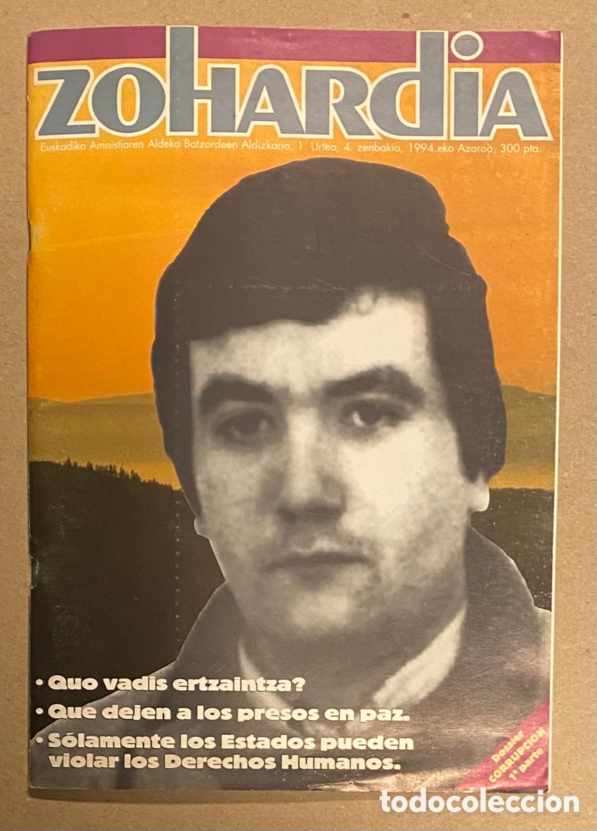 Collezionismo di Riviste e Giornali: ZOHARDIA N&deg; 4 (1994). EUSKADIKO AMNISTIAREN ALDEKO BATZORDEEN ALDIZKARIA.