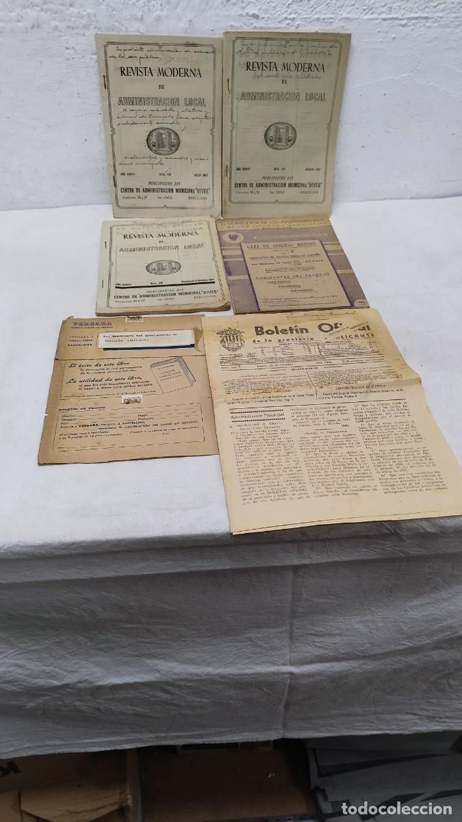 Coleccionismo de Revistas y Peri&oacute;dicos: Lote de 6 Antiguos ejemplares,Revista administraci&oacute;n local y ayuntamientos.A&ntilde;os 40