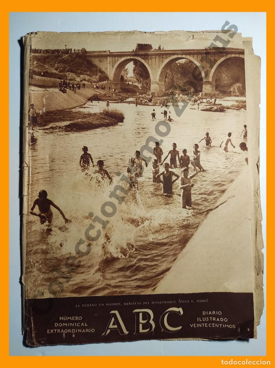 Coleccionismo de Revistas y Peri&oacute;dicos: ABC 19 Julio 1930 - Tiempo de Cosechas; Madrid: El Parterre