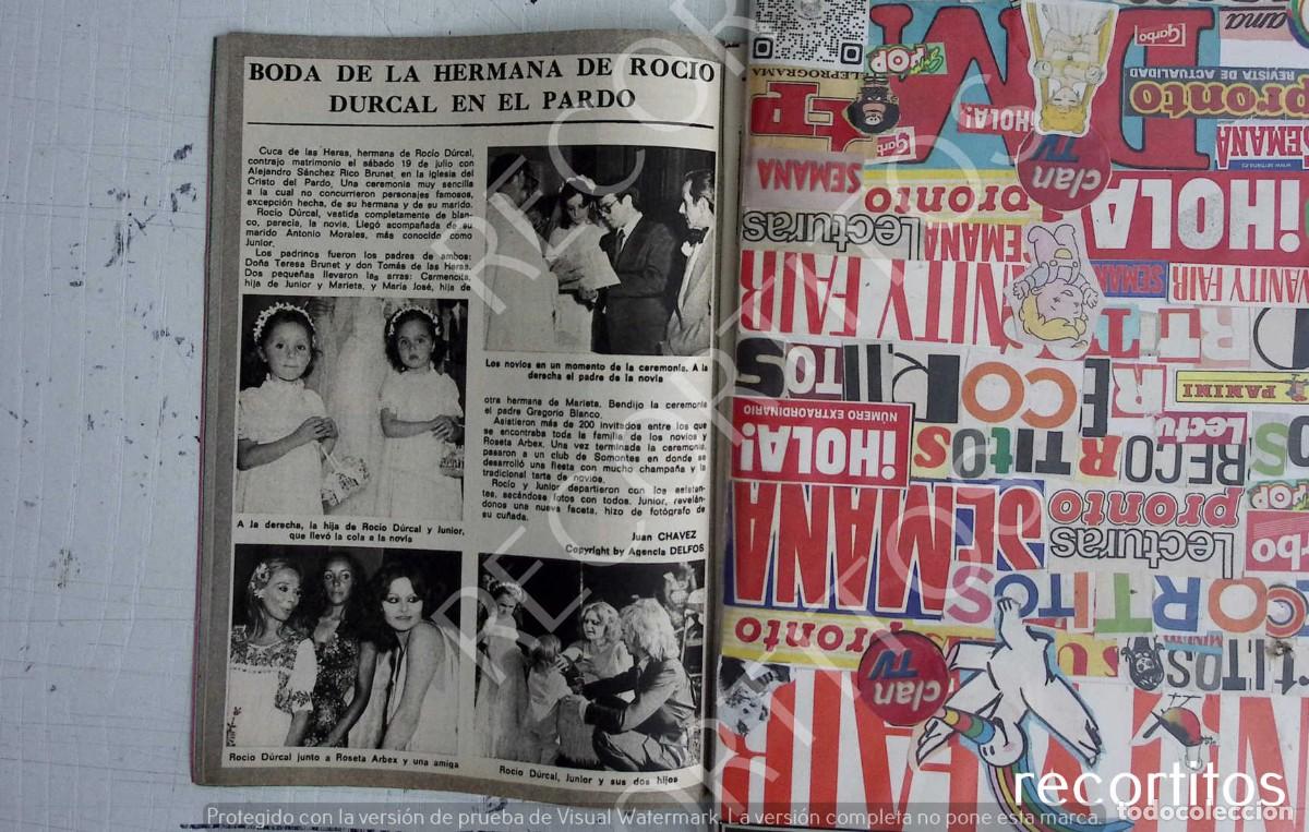 Coleccionismo de Revistas y Peri&oacute;dicos: ROCIO DURCAL ANTONIO MORALES JUNIOR