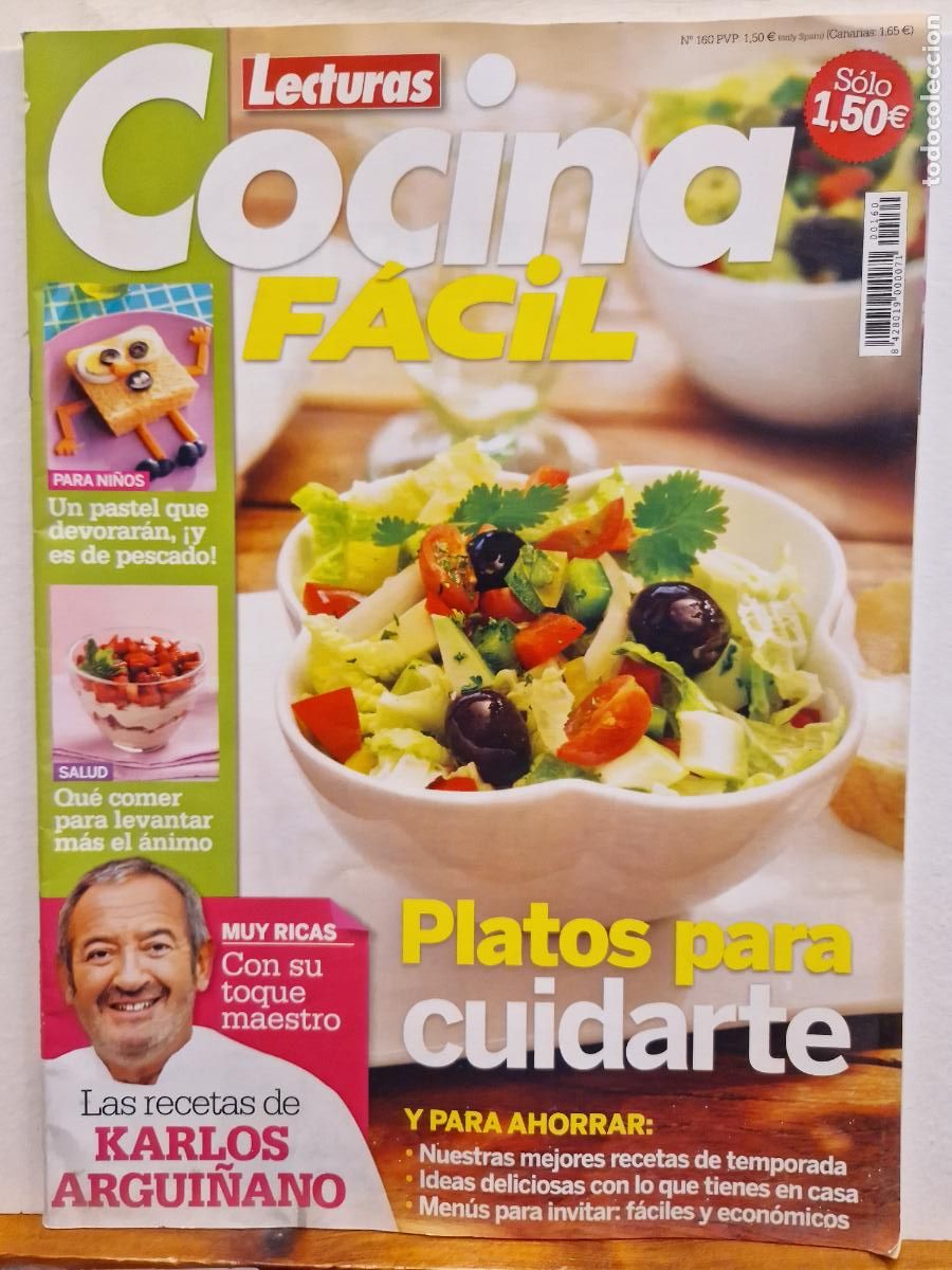Collectionnisme de Revues et Journaux: REVISTA LECTURAS. COCINA FACIL. PLATOS PARA CUIDARTE.