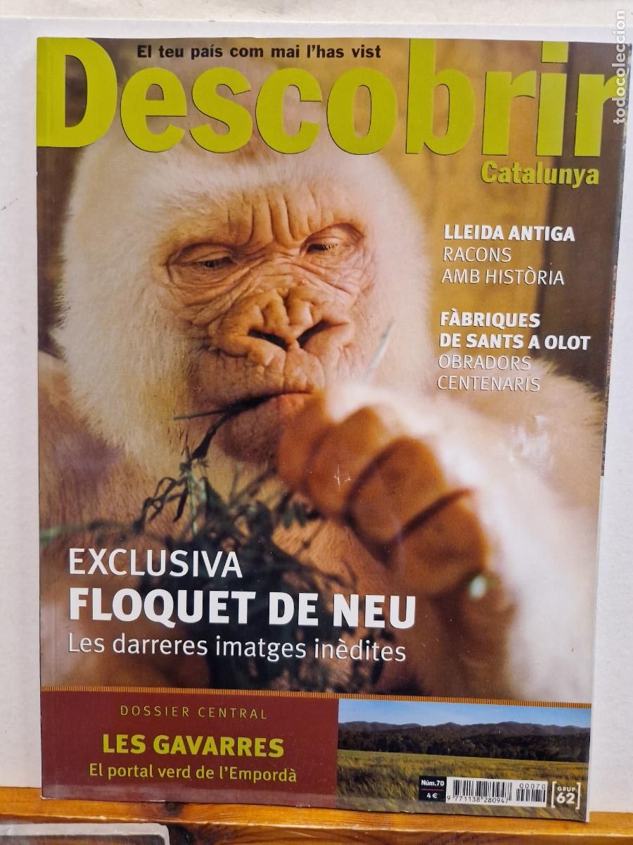Collectionnisme de Revues et Journaux: REVISTA DESCOBRIR CATALUNYA. EXCLUSIVA FLOQUET DE NEU. LES DARRERES IMATGES IN&Egrave;DITES. N&Uacute;M 70