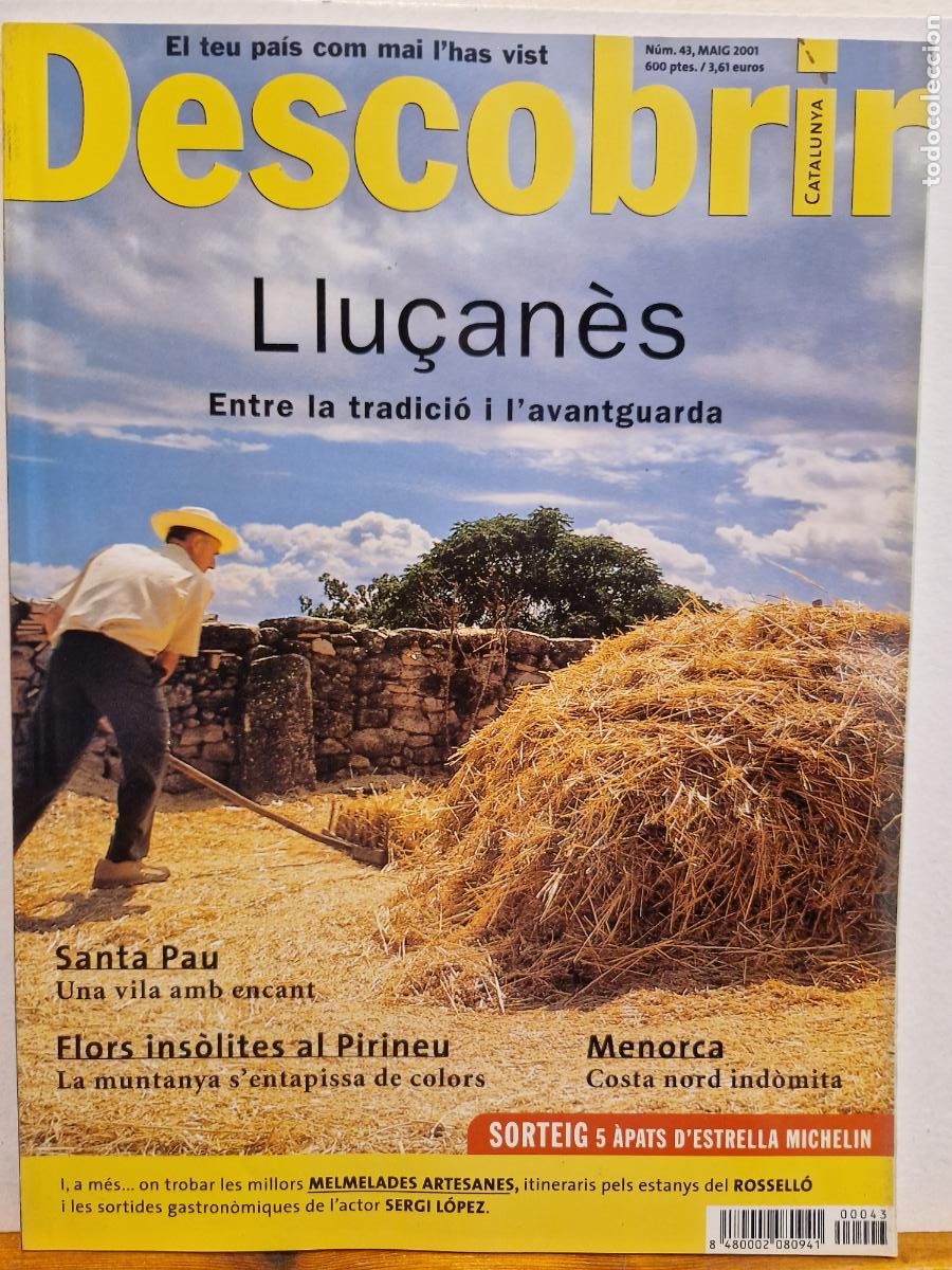 Collectionnisme de Revues et Journaux: REVISTA DESCOBRIR CATALUNYA. LLU&Ccedil;AN&Egrave;S ENTRE LA TRADICI&Oacute; I L'AVANTGUARDA. N&Uacute;M 43, MAIG 2001