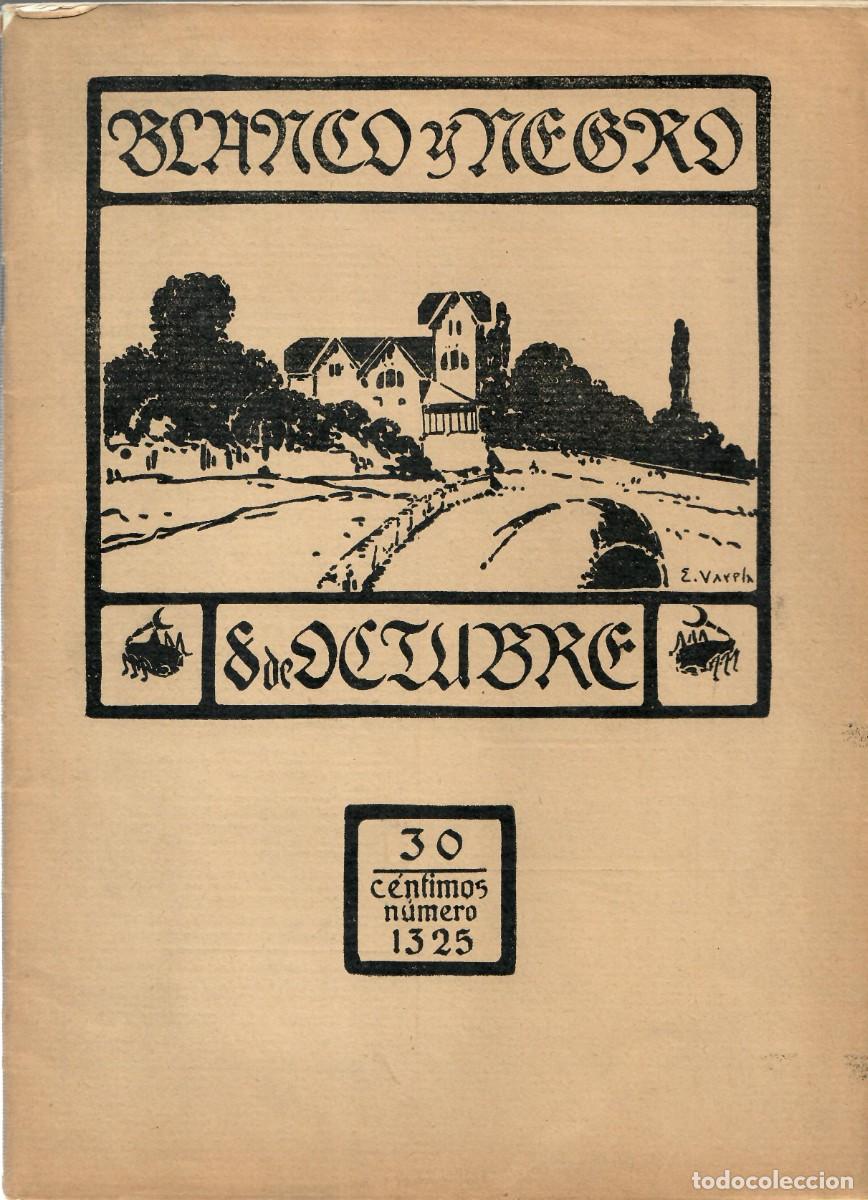 Coleccionismo de Revistas y Peri&oacute;dicos: A&ntilde;o 1916 - Blanco y negro - Num. 1325 - 8 Octubre - Barcelona, Real Madrid C.F., Motrico