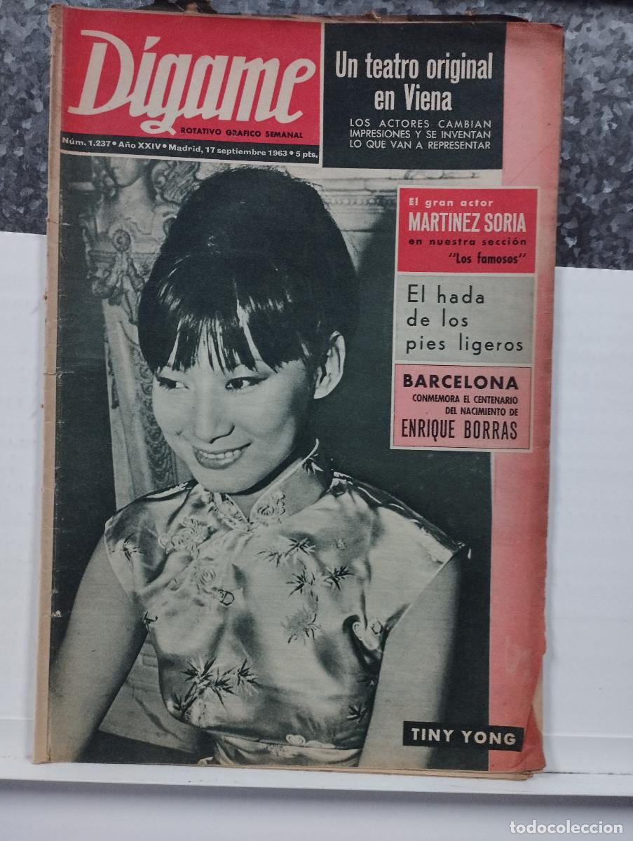 Collection Magazines and Newspapers: REVISTA DIGAME A&Ntilde;O 1963 JUNY BRUNELL ENRIQUE BORRAS PACO MARTINEZ SORIA BIOGRAFIA