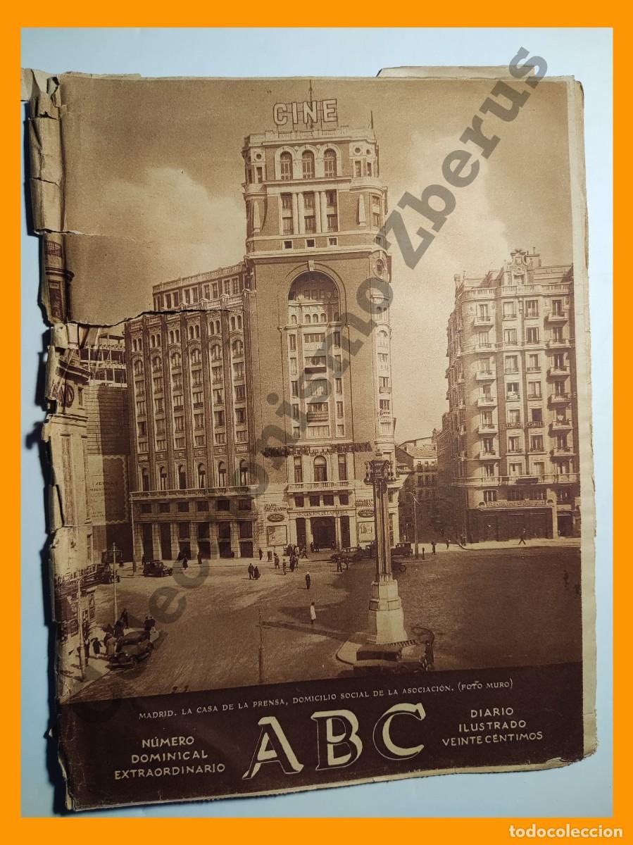 Coleccionismo de Revistas y Peri&oacute;dicos: ABC 5 Abril 1930 - Palacio de la Prensa; La Guinea Espa&ntilde;ola; Ramon Menendez Pidal; Trujillo