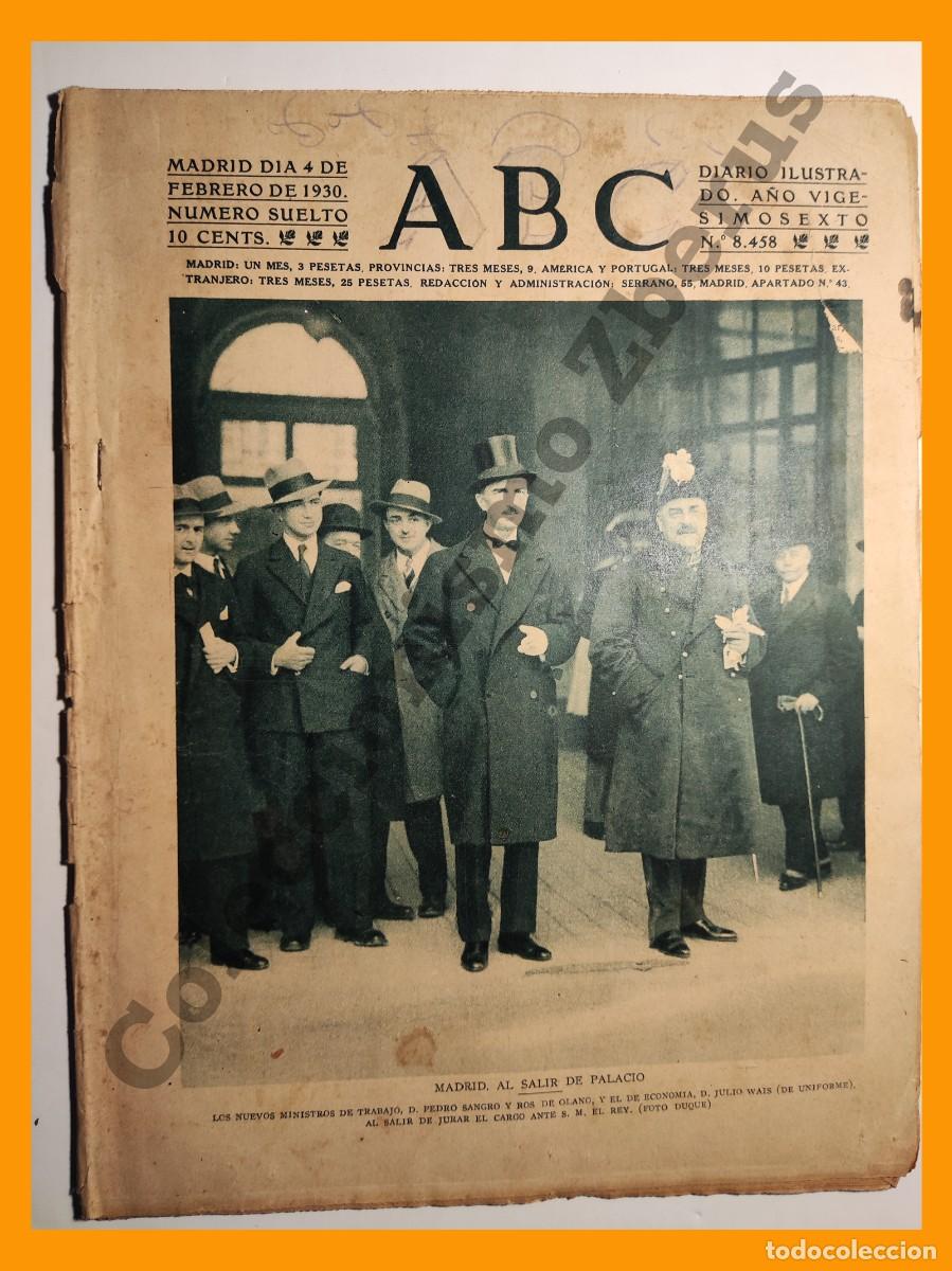 Coleccionismo de Revistas y Peri&oacute;dicos: ABC 4 Febrero 1930 - Federico Garcia Sanchiz en Gran Teatro de C&oacute;rdoba - Menendez Pidal