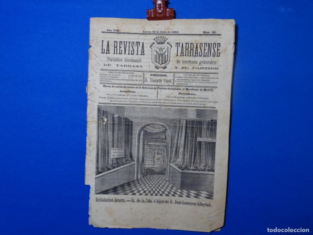 Collection Magazines and Newspapers: LA REVISTA TERRASENSE. 12 JULIO 1883.