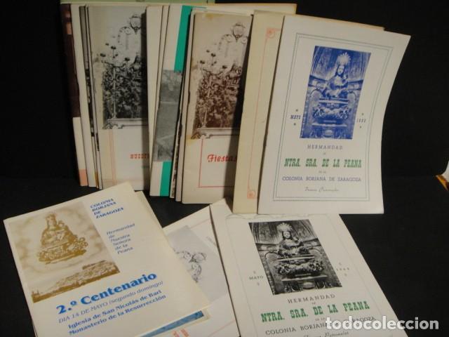 Coleccionismo de revistas y peri&oacute;dicos: 27 revista de la colonia borjana de zaragoza y barcelona , hermandad ntr&ordf; sr&ordf; de la peana