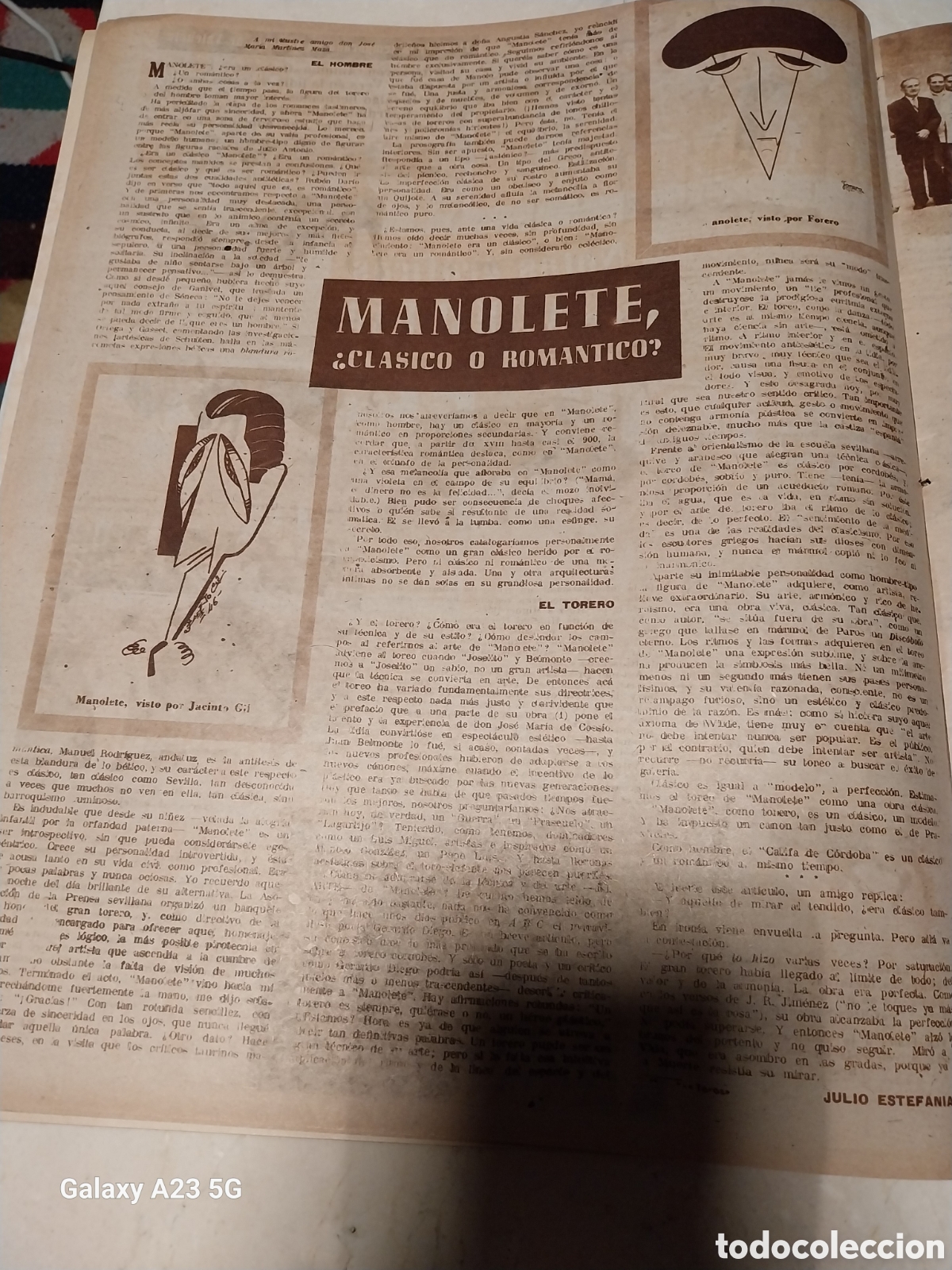 Coleccionismo de Revistas y Peri&oacute;dicos: REVISTA 1949 MANOLETE &iquest; CLASICO O ROM&Aacute;NTICO?. PINTORA ISABEL PONS. JOSE GOMEZ TORERO EL SEVILLANO