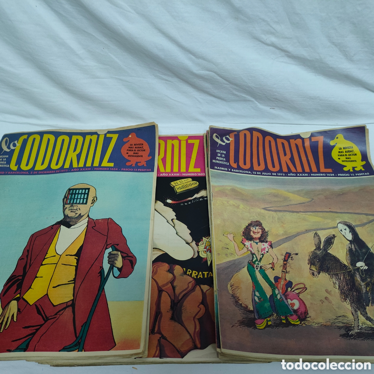 Coleccionismo de Revistas y Peri&oacute;dicos: LOTE 17 REVISTAS LA CODORNIZ.A&Ntilde;O 1973