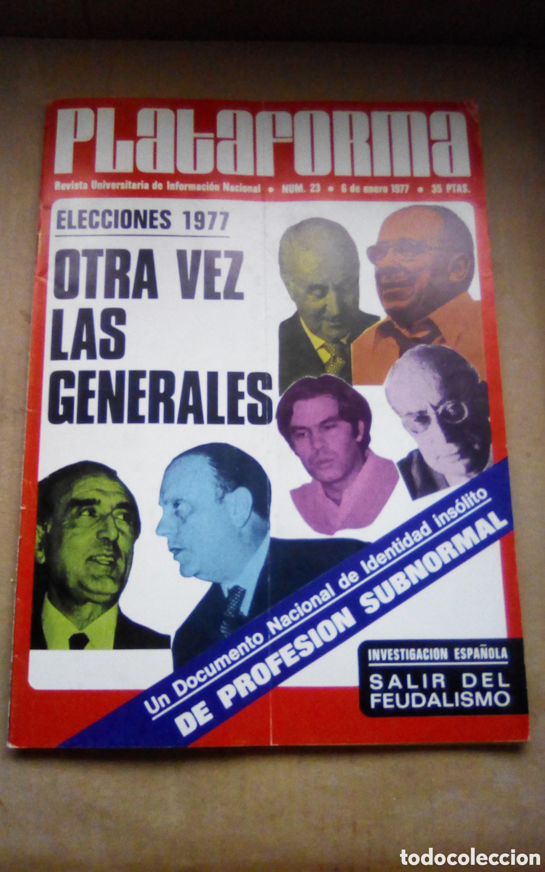 Coleccionismo de Revistas y Peri&oacute;dicos: Plataforma 23. Virginia Wolf. Ursula Andress. Julio Cort&aacute;zar. Agatha Christie. Peter Sellers. 1977.