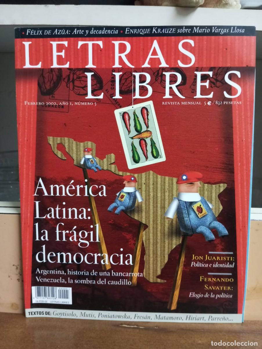 Collectionnisme de Revues et Journaux: (Revista de literatura)Letras libres; Director Enrique Krauze. N&deg; 5. A&ntilde;o 2002