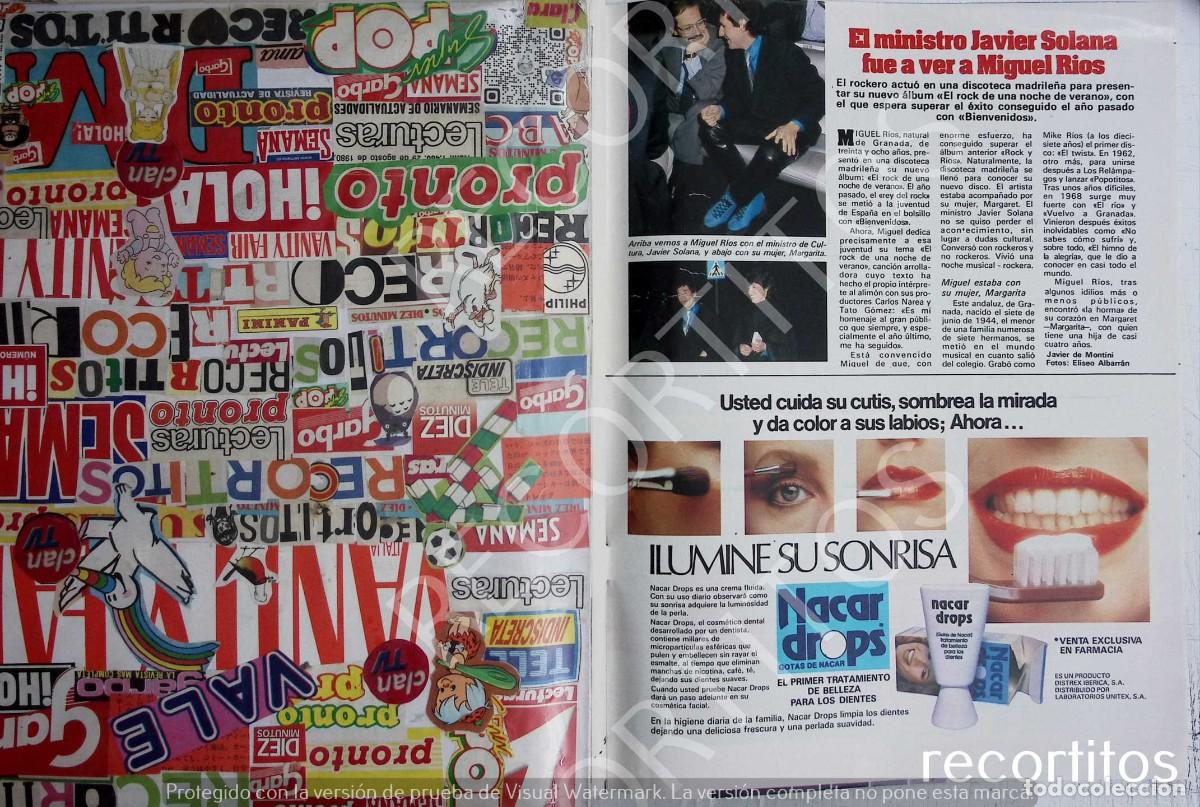 Coleccionismo de Revistas y Peri&oacute;dicos: MIGUEL RIOS JAVIER SOLANA