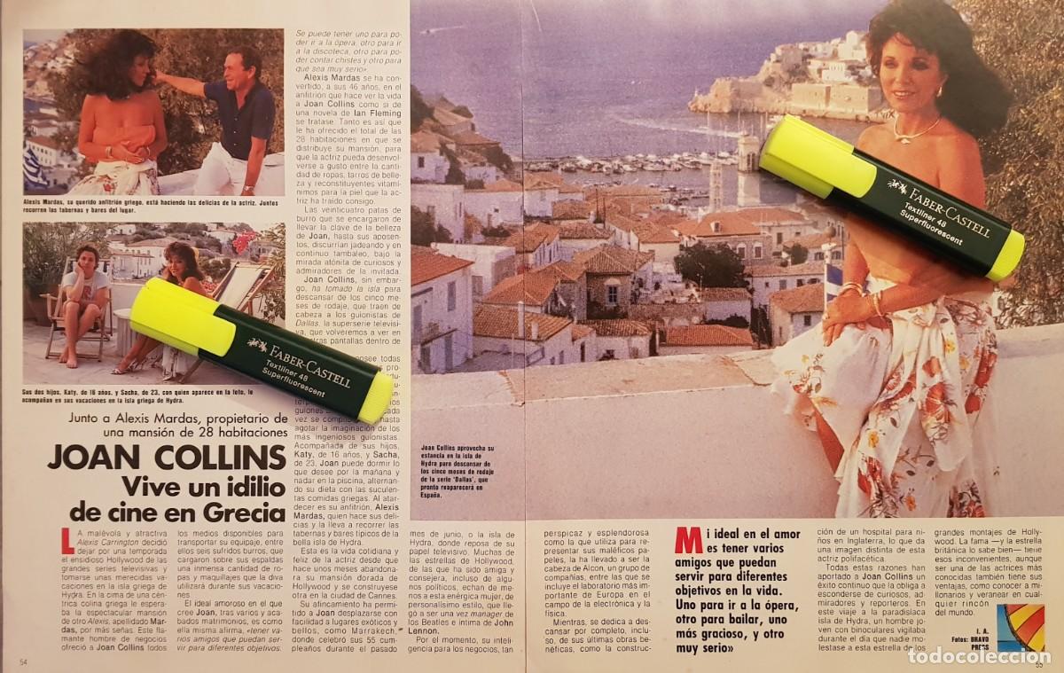 Coleccionismo de revistas y peri&oacute;dicos: Reportaje Joan Collins 12.09.1988