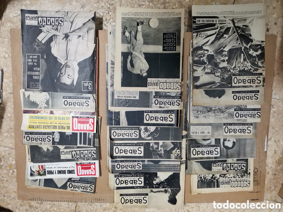 Coleccionismo de Revistas y Peri&oacute;dicos: Lote sabado grafico a&ntilde;os 50