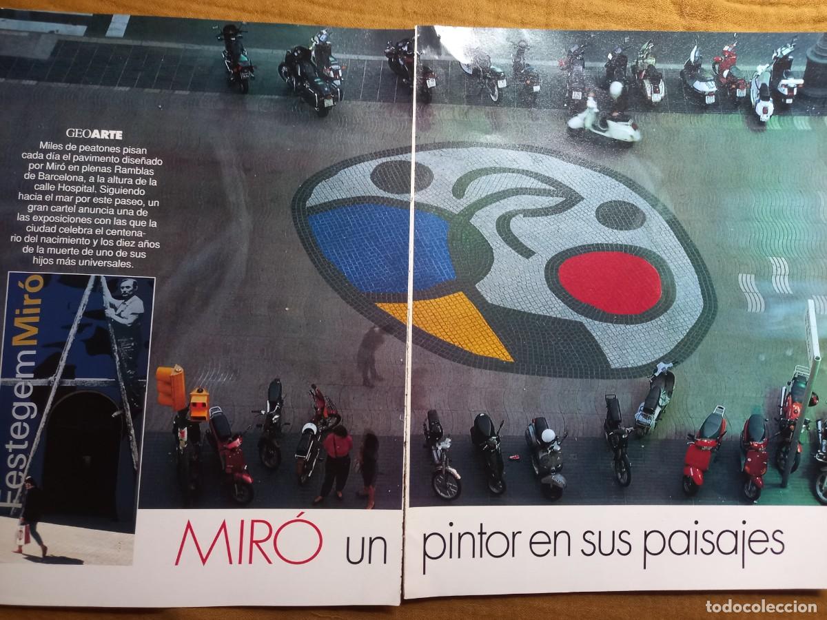 Coleccionismo de Revistas y Peri&oacute;dicos: JOAN MIRO, PINTOR EN SUS PAISAJES. 11 PAGINAS EXTRA&Iacute;DAS DE GEO ABRIL 1983