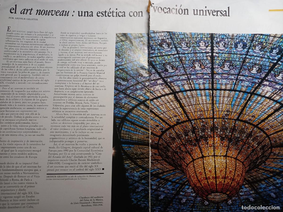 Coleccionismo de Revistas y Peri&oacute;dicos: ART NOUVEAU MODERNISMO CON VOCACI&Oacute;N UNIVERSAL 34 PAGS. EXTRA&Iacute;DAS DE REVISTA DE LA UNESCO AGOSTO 1990