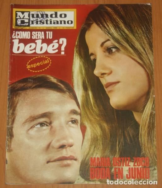 Collection Magazines and Newspapers: MUNDO CRISTIANO #75 Abril 1969 Maria Ostiz Zoco Real Madrid Santiago Esteva Seat 850 revista