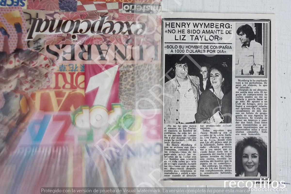 Coleccionismo de Revistas y Peri&oacute;dicos: HENRY WYMBERG ELIZABETH TAYLOR LIZ