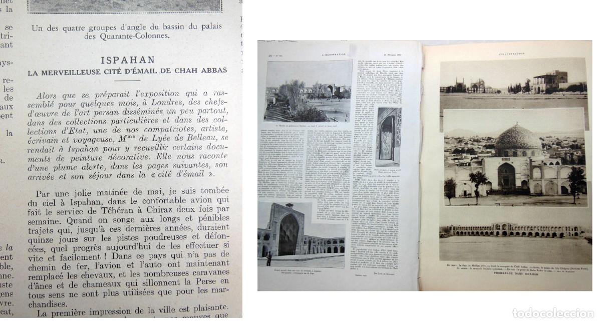 Coleccionismo de Revistas y Peri&oacute;dicos: ISPAHAN, La merveilleuse Cit&eacute; d'&Eacute;mail de Chah Abbas. 1931. L'Illustration. DE LY&Eacute;E DE BELLEAU (texto
