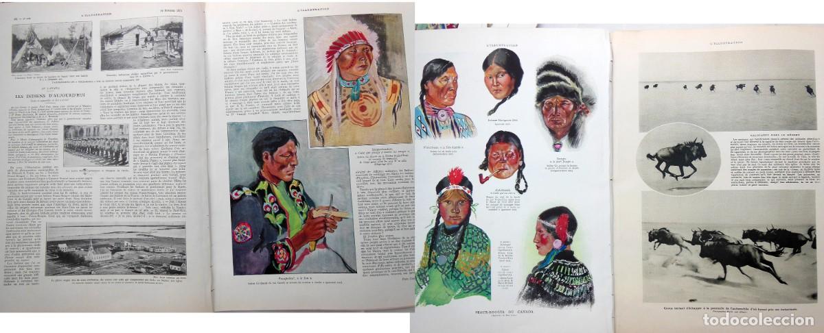 Coleccionismo de Revistas y Peri&oacute;dicos: AU CANADA, LES INDIEN D'AUJOURD'HUI. Paul COZE(Texte et aquarelles) 1931. L'Illustration.
