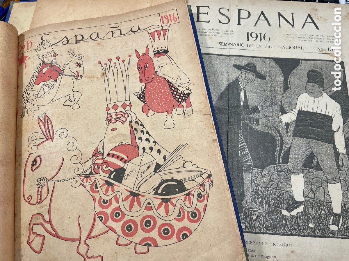 Coleccionismo de revistas y peri&oacute;dicos: (M73) ESPA&Ntilde;A 1916 SEMANARIO DE LA VIDA NACIONAL A&Ntilde;O II COMPLETO, MADRID - DEL N. 50 AL 101