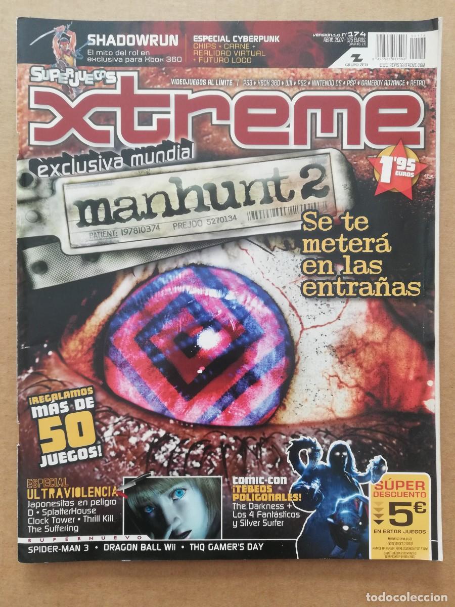 Coleccionismo de revistas y peri&oacute;dicos: Revista Superjuegos Xtreme n&ordm;174 (Grupo Zeta/Ediciones Reunidas, 2007). Manhunt 2.
