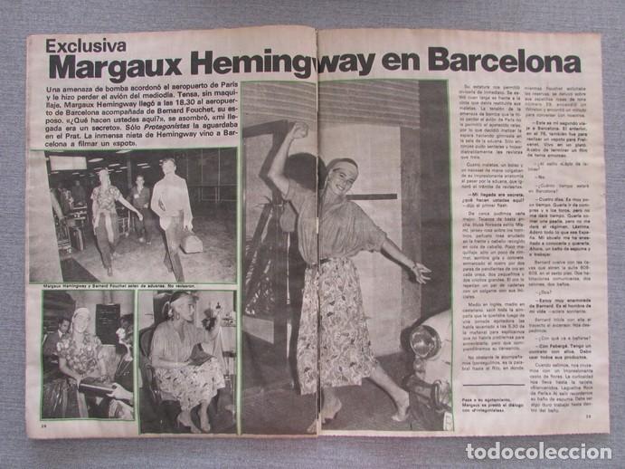 Coleccionismo de Revistas y Peri&oacute;dicos: RECORTE REVISTA PROTAGONISTAS 230 1980 MARGAUX HEMINGWAY