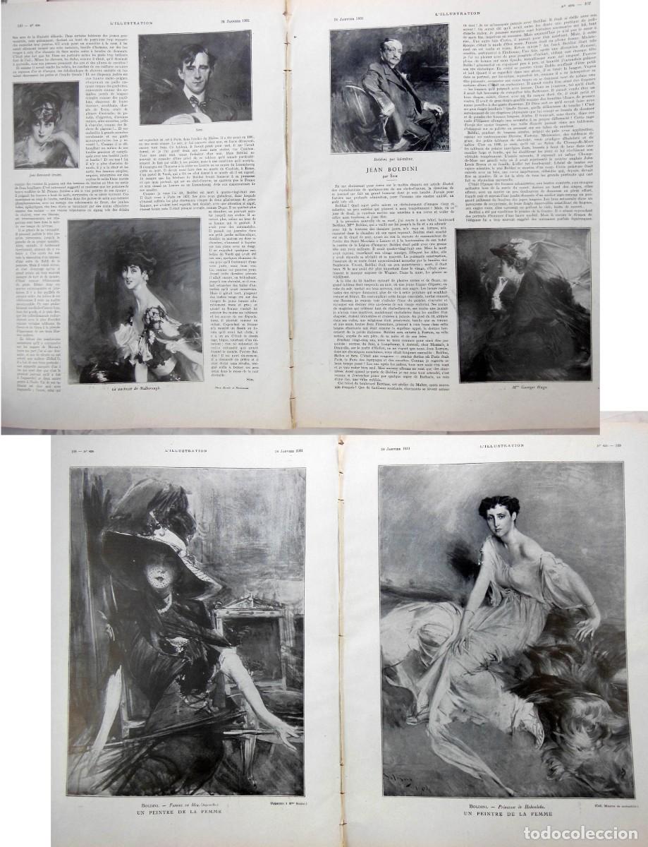 Collezionismo di Riviste e Giornali: JEAN BOLDINI. 1931. L'Illustration. SEM (texte), BOLDINI (ilustraciones)