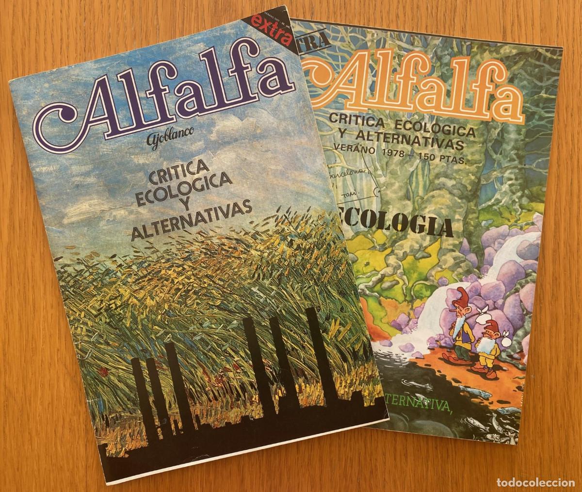 Colecionismo de Revistas e Jornais: Revista Alfalfa n&uacute;meros extra de verano 1977 y 1978. Ecolog&iacute;a y underground. Ajoblanco Ediciones
