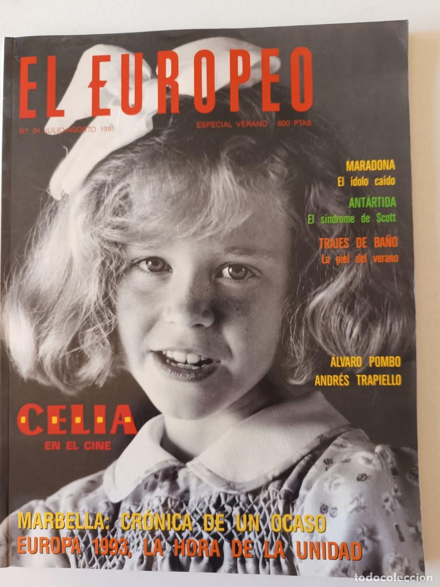 Sammeln von Zeitschriften und Zeitungen: Revista EL EUROPEO 34 Celia Cristina Cruz M&iacute;nguez La Toya Jackson Maradona Jazz Silvio Smash Marbell