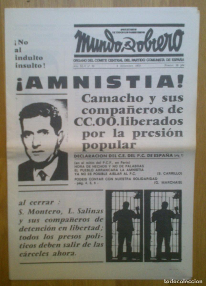 Coleccionismo de Revistas y Peri&oacute;dicos: PERIODICO MUNDO OBRERO N&ordm; 39 - A&Ntilde;O XLV (ORGANO DEL COMITE CENTRAL DEL PARTIDO COMUNISTA DE ESPA&Ntilde;A)