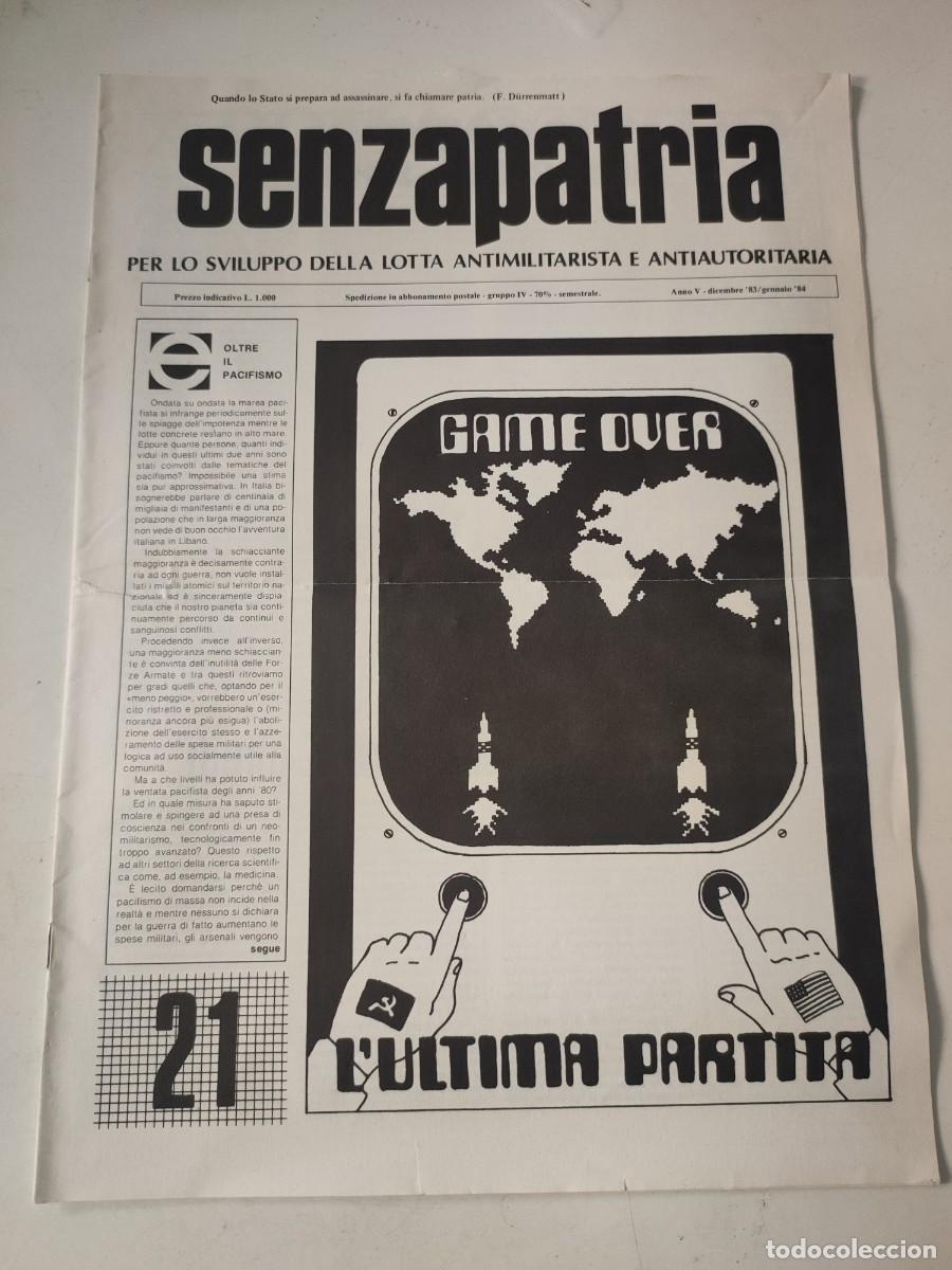 Sammeln von Zeitschriften und Zeitungen: Senzapatria. 1983-1984
